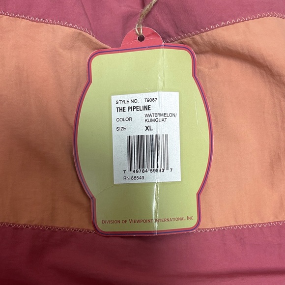 Tommy Bahama Elephant Swim Trunks Watermelon Kumquat Orange Colorblock Pipeline - Picture 9 of 11